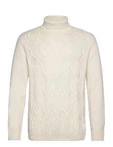 Oscar Jacobson Salomon Rollneck - Pologenser - WHITE SHELL / cream