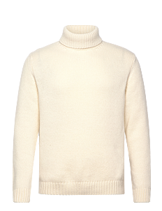 Oscar Jacobson Rafael Double Rollneck - Pologenser - WHITE SHELL / cream