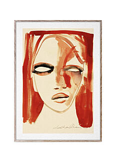 Paper Collective Red Portrait - 30x40 cm - Plakater - MULTI / multi