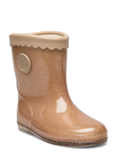 Sofie Schnoor Baby and Kids Rubber boot - Gummistøvler med linjer - NOUGAT / beige