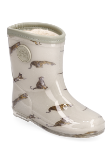 Sofie Schnoor Baby and Kids Rubber boot - Gummistøvler med linjer - LIGHT GREEN / green