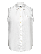 Classic Fit Sleeveless Oxford Shirt - BSR WHITE