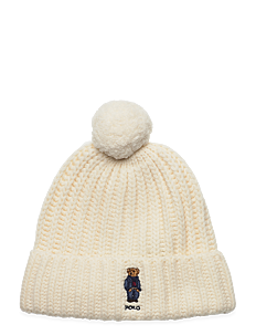 Polo Ralph Lauren Polo Bear Rib Pom-Pom Beanie Hat - Hatter & Luer - CREAM / cream