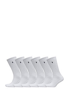 Polo Ralph Lauren Cotton-Blend Sock 6-Pack - Sokker - WHITE / white