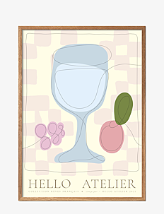 Poster & Frame Hello Atelier - Du Vin - Botanisk - MULTI / multi