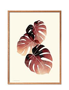 Poster & Frame Sunset Leaves - Botanisk - MULTI-COLORED / multi