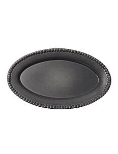 PotteryJo DARIA Oval platter - PotteryJo - CLEAN GREY / black