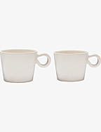 DARIA Cup 30 cl stoneware 2-pack - COTTON WHITE