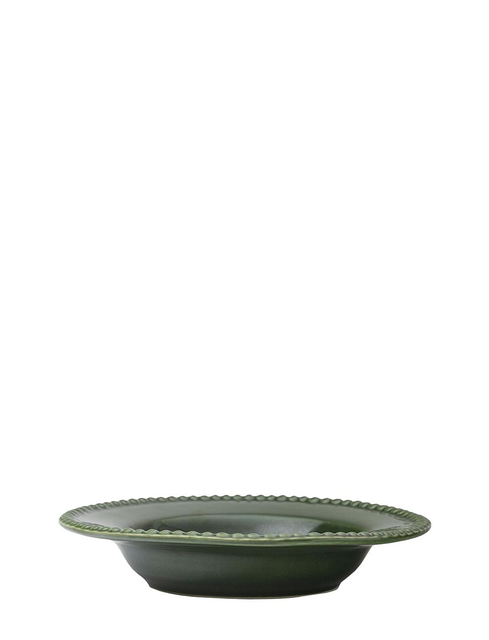 PotteryJo - DARIA Soupplate 26 cm stoneware 2-pack - dype tallerkener - moss - 1