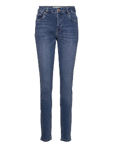 Pulz Jeans PZJOY HW Jeans Skinny Leg - Skinny Jeans - MEDIUM BLUE DENIM / blue