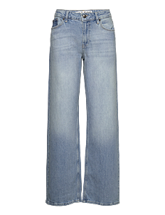 Pulz Jeans PZVEGA UHW Jeans Wide Leg - Vide jeans - LIGHT BLUE DENIM / blue