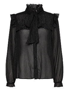 Pulz Jeans PZLEAH LS Shirt - Kolleksjoner - BLACK BEAUTY / black