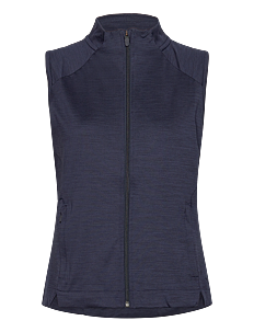 PUMA Golf W Cloudspun Heather Full Zip Vest - PUMA - NAVY BLAZER HEATHER / navy