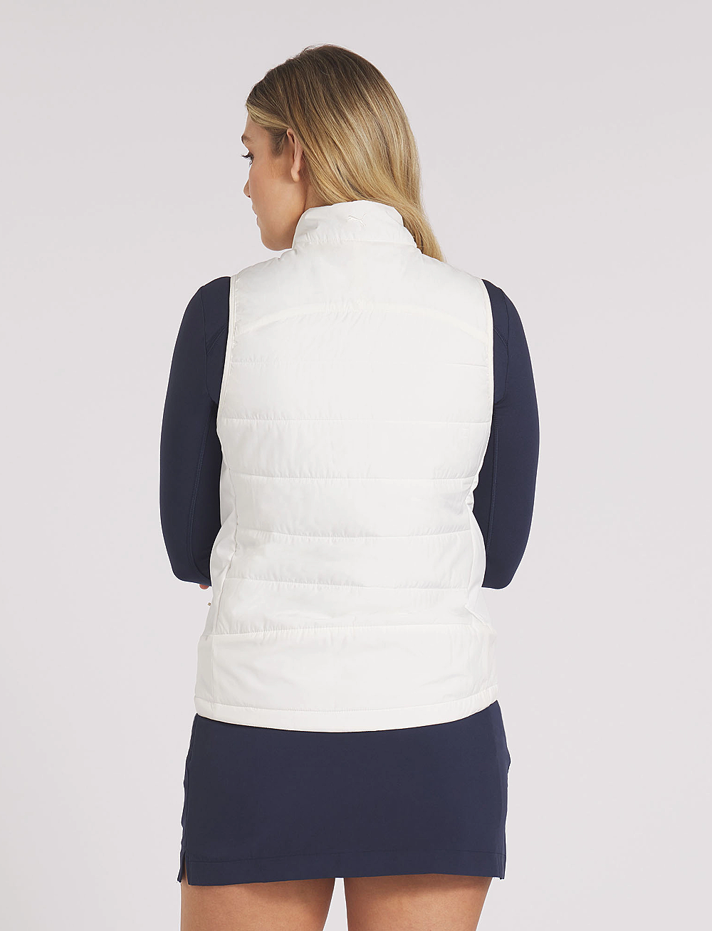 PUMA Golf - W Kyley Quilted Vest - yttertøy - warm white - 3