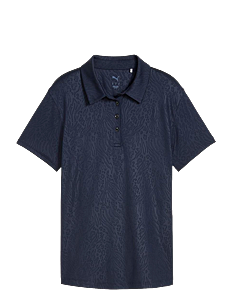 PUMA Golf W MATTR Animal Deboss SS Polo - PUMA - DEEP NAVY / navy