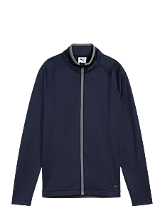 PUMA Golf W Waffle Fleece Full Zip - PUMA - DEEP NAVY / navy