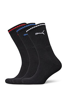 PUMA PUMA UNISEX STRIPED CREW SOCK 3P - Sokker - BLACK / black