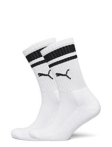 PUMA PUMA UNISEX HERITAGE CREW SOCK 2P - Sokker - WHITE / white