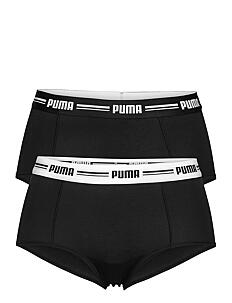 PUMA PUMA WOMEN MINI SHORT 2P HANG - PUMA Underwear - BLACK / black