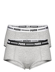 PUMA PUMA WOMEN MINI SHORT 2P HANG - PUMA Underwear - GREY / GREY / grey