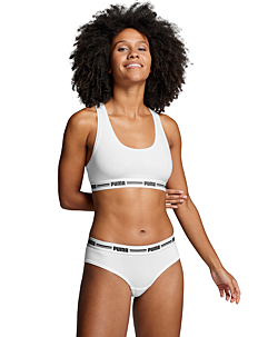 PUMA PUMA WOMEN BRAZILIAN 2P HANG - PUMA Underwear - WHITE / WHITE / white