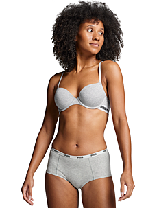 PUMA PUMA WOMEN T-SHIRT BRA 1P - PUMA Underwear - GREY MELANGE / grey