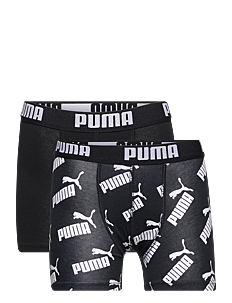 PUMA PUMA BOYS AOP BOXER 2P - Underbukser - BLACK / multi