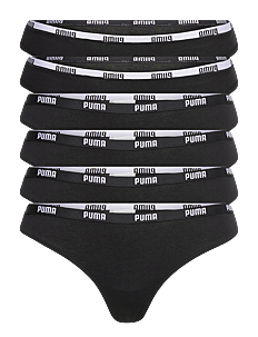 PUMA PUMA WOMEN STRING 6P ECOM - PUMA Underwear - BLACK / black