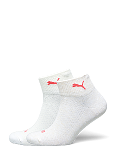 PUMA PUMA WOMEN QUARTER 2P - PUMA Underwear - CORAL COMBO / white