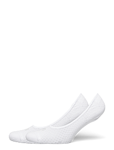 PUMA PUMA WOMEN MESH FOOTIE 2P - PUMA Underwear - WHITE / white