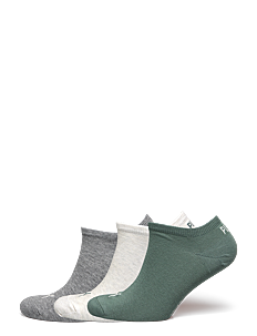 PUMA PUMA UNISEX SNEAKER PLAIN 3P - PUMA Underwear - GREEN MOON / OATMEAL / GREY / multi