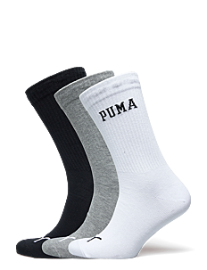 PUMA PUMA UNISEX LOGO CREW 3P - PUMA Underwear - GREY / WHITE / BLACK / multi