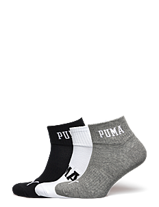 PUMA PUMA UNISEX LOGO QUARTER 3P - PUMA Underwear - GREY / WHITE / BLACK / multi