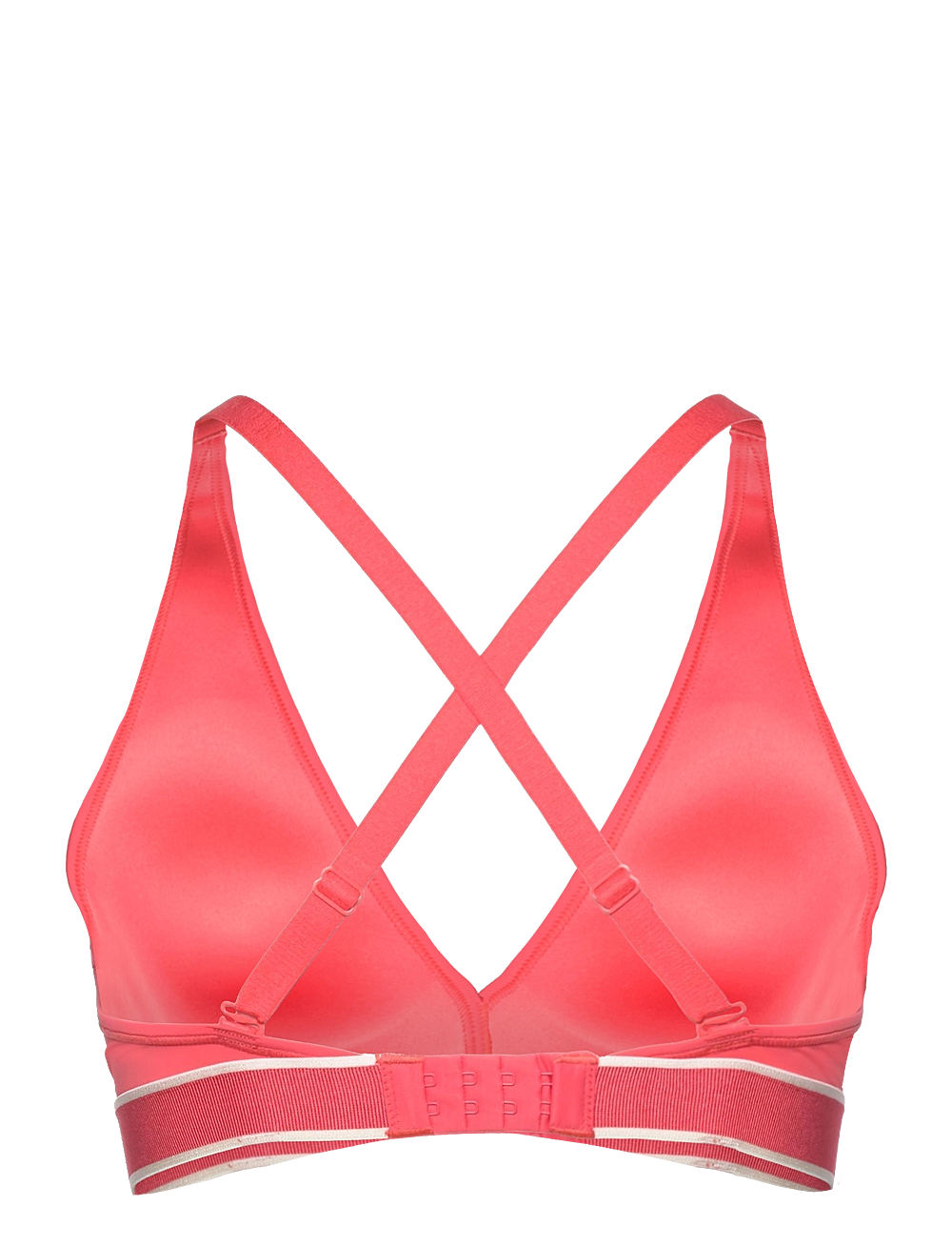 PUMA - PUMA WOMEN PADDED TRIANGLE TOP 1P - sports-bh - coral - 2