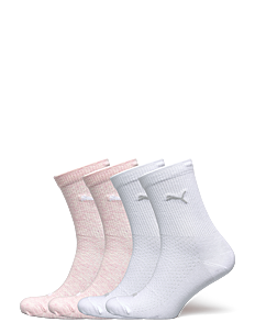 PUMA PUMA WOMEN SOCK 4P ECOM - PUMA Underwear - WHITE / PINK MELANGE / multi