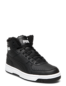 PUMA Puma Rebound Joy Fur Jr - Sko - PUMA BLACK-PUMA WHITE / black