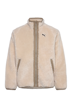 PUMA Reversible Sherpa Jacket - Jakker - ALPINE SNOW / beige