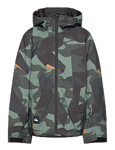 Quiksilver MISSION PRINTED YOUTH JK - Skijakker - PUZZLE CAMO SEA SPRAY / khaki/green