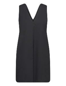 R-Collection Beata Wool Mix Dress - Klær - BLACK / black