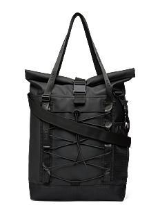 Rains Trail Rolltop Tote Bag W3 - Kolleksjoner - BLACK / black