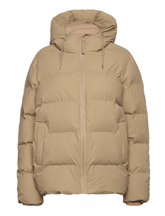 Rains Alta Puffer Jacket W3T3 - Jakker - TRUE / beige