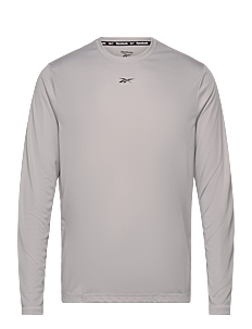 Reebok Performance ID TRAIN LS TECH TEE - Klær - LEISURE GREY / grey