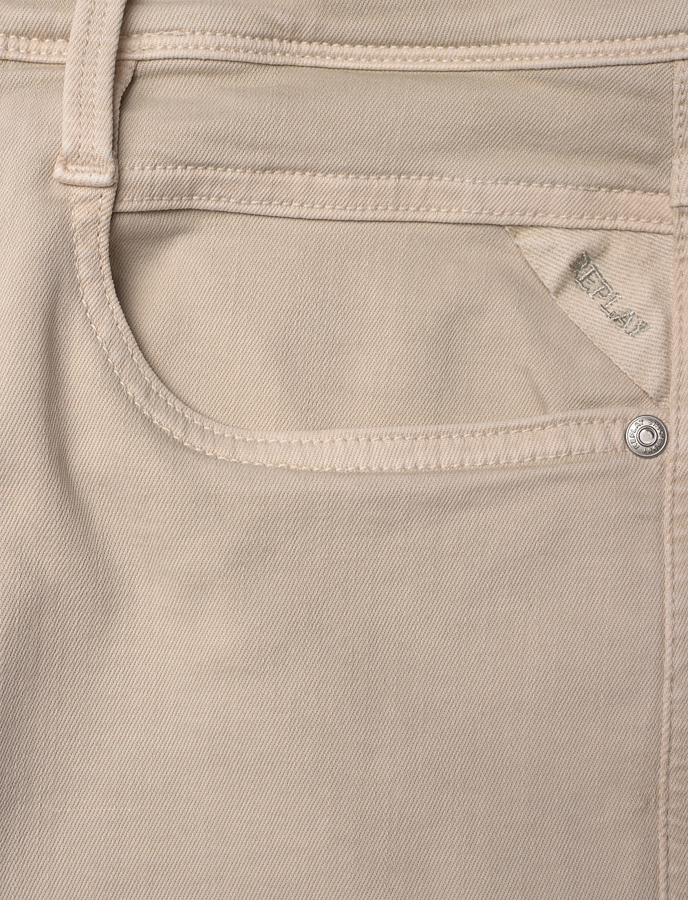 Replay - ANBASS Trousers SLIM Hyperflex Colour XLite - slim jeans - beige - 2