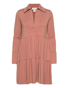 Residus Toto Collar Dress - Korte kjoler - RUSSET / coral