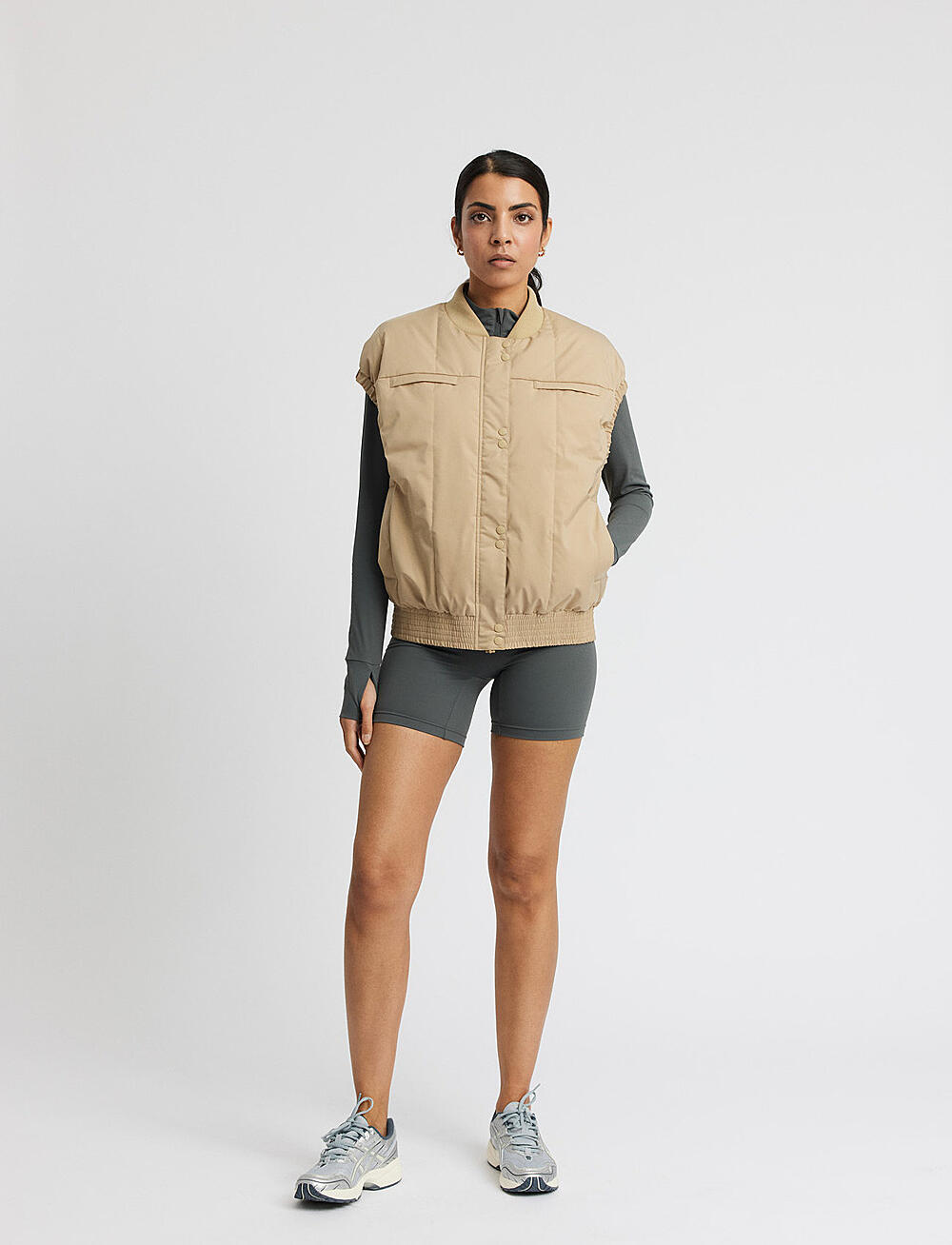 Rethinkit Studios - Puffer Gilet To Go - yttertøy - beige - 5