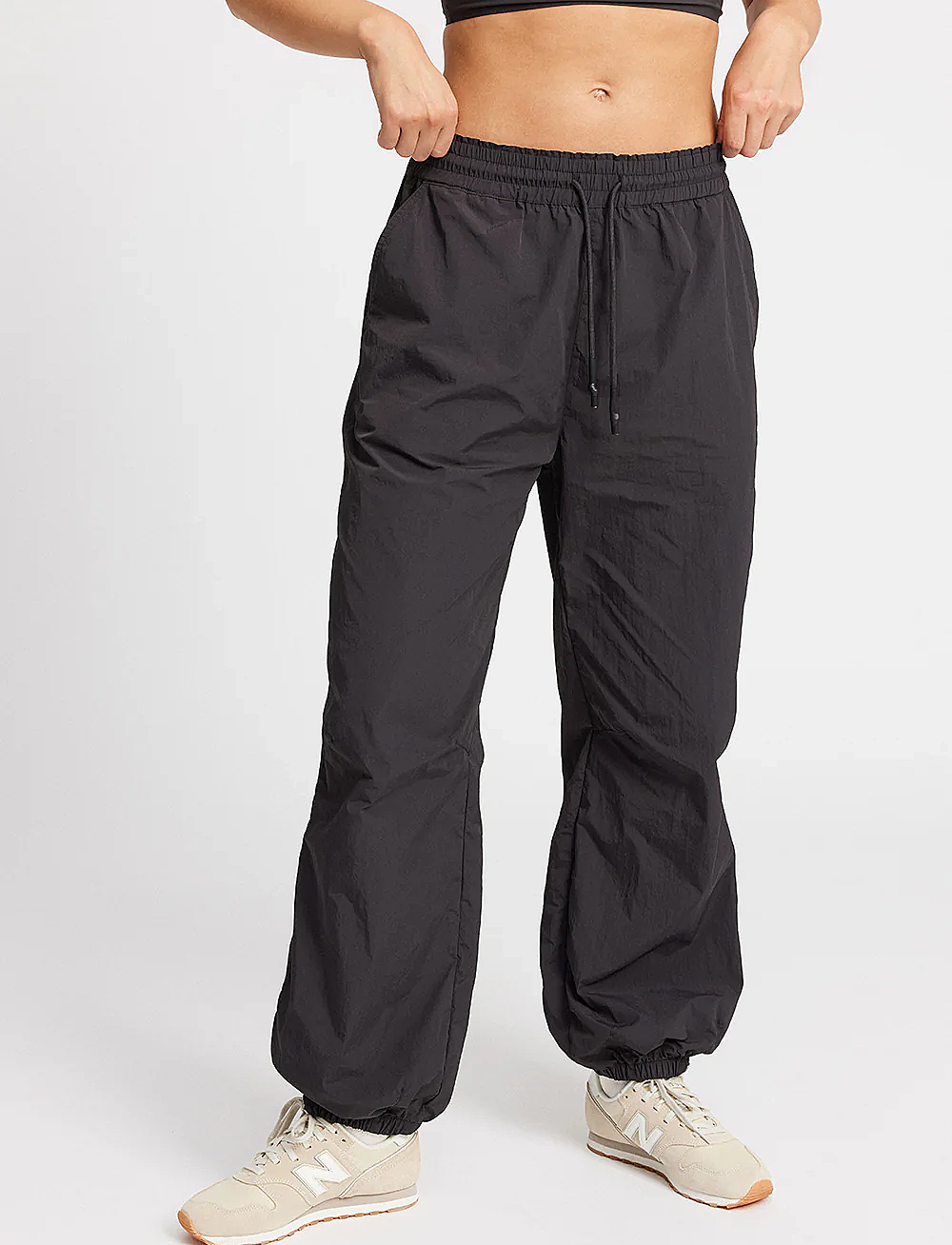 Rethinkit Studios - Track Loose Pants Palma - treningsbukser - almost black - 0