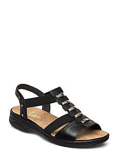 Rieker 64580-00 - Flate sandaler - BLACK / black