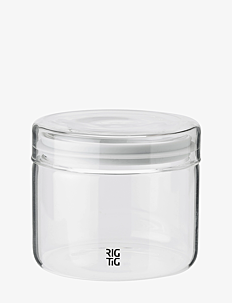 RIG-TIG Store-It storage jar - Glasskrukker - LIGHT GREY / clear