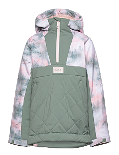 Roxy RADIANT LINES OVERHEAD GIRL JK - Skijakker - SEA PINE MYSTERY FOG / green