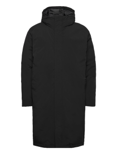 Revolution Long Puffer Jacket - Jakker - BLACK / black